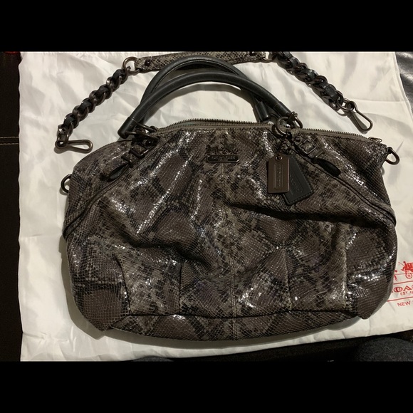 Coach Handbags - Coach Madison Python leather purse G1082-15956